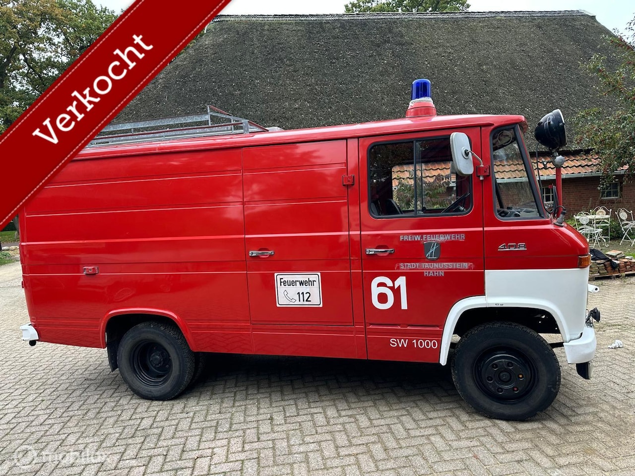 Mercedes-Benz 408 - Wegenbelasting vrij 1975 Brandweer Camper - AutoWereld.nl