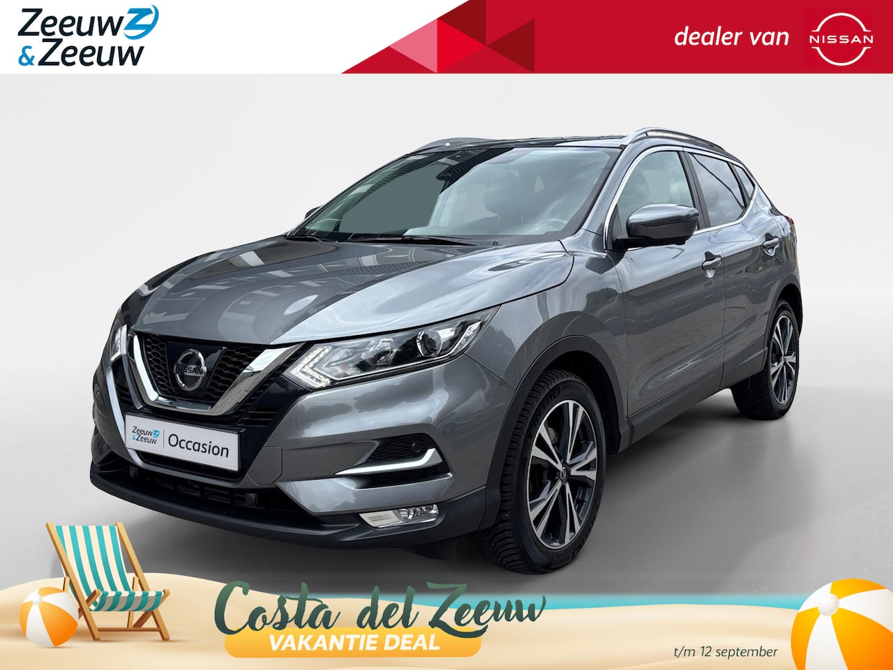 Nissan Qashqai - 1.2 N-Connecta Navigatie | Panorama dak | - AutoWereld.nl