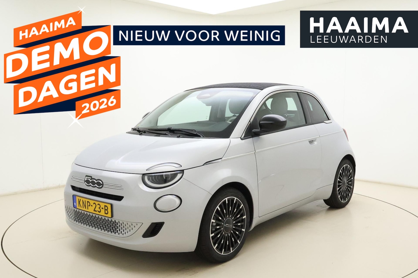 Fiat 500 - 1.0 Hybrid La Prima Cabrio | DEMO | Lederen bekleding | Camera | 8 Jaar speciale garantie - AutoWereld.nl