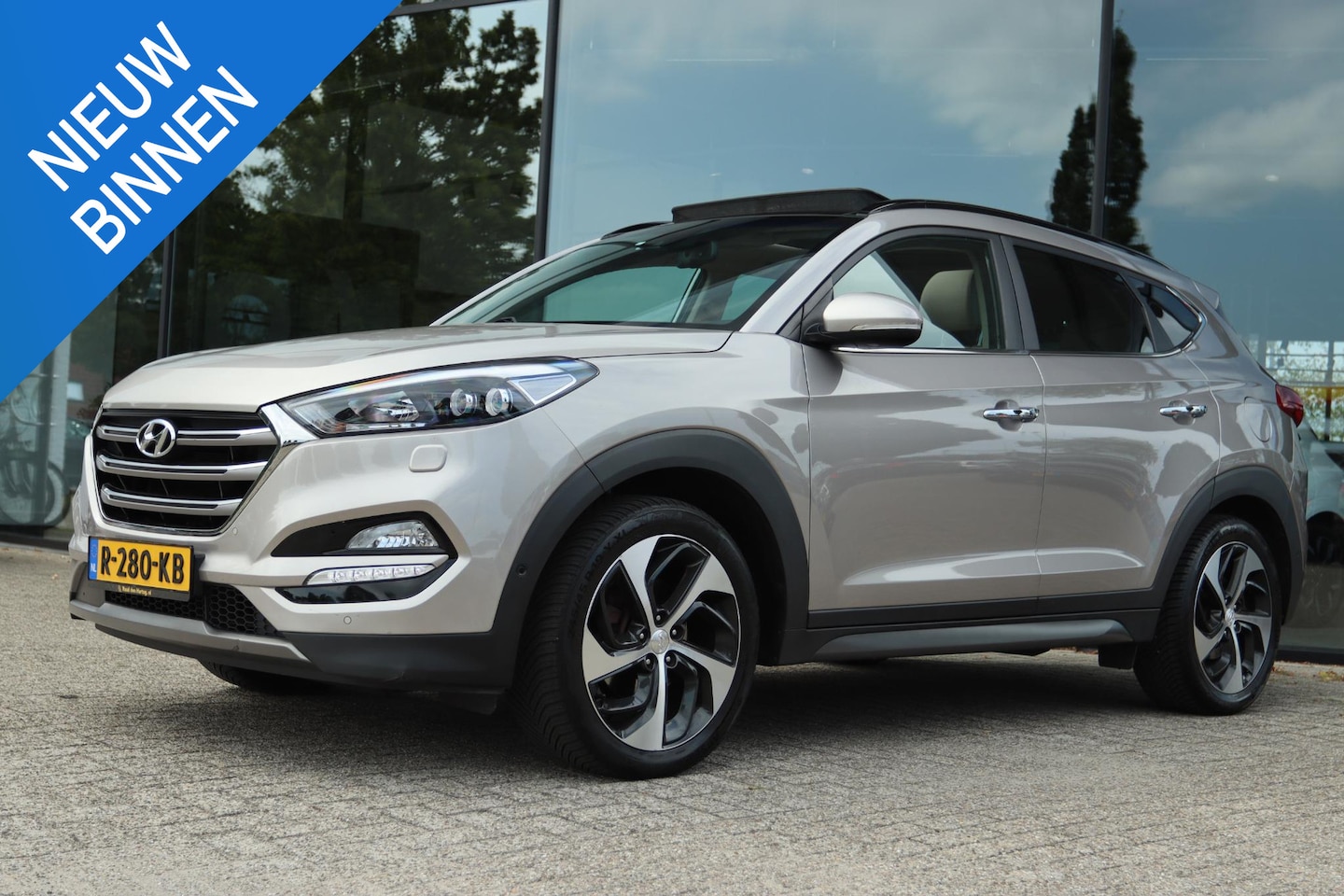 Hyundai Tucson - 1.6 T-GDi PREMIUM 4WD AUT. | PANO | CAMERA | LED | LEDER | - AutoWereld.nl