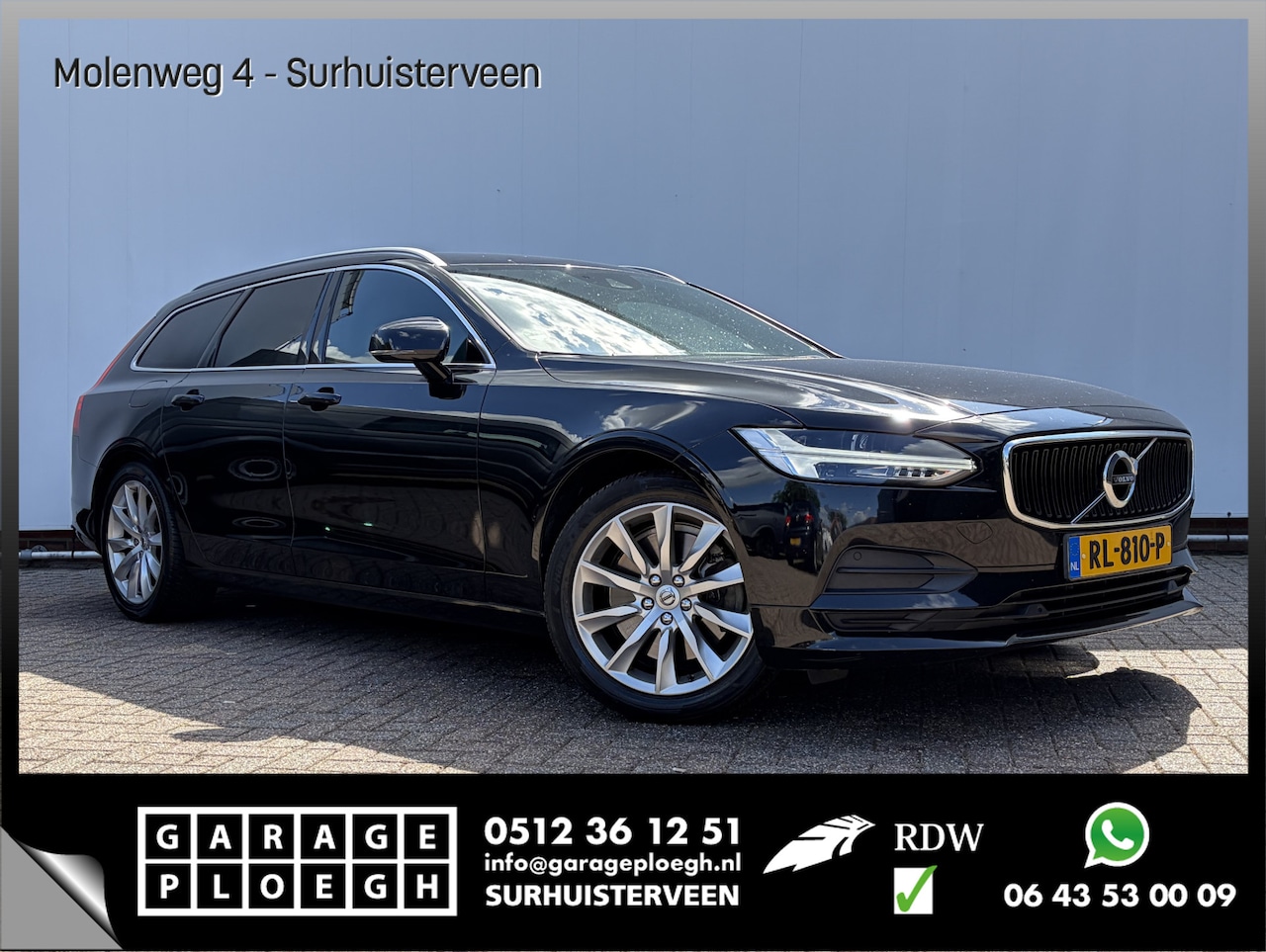 Volvo V90 - 2.0 T5 90th Anniversary Edition Trekhaak Adap.Cruise Camera Stoelverw Leer Voll.Onderhoude - AutoWereld.nl