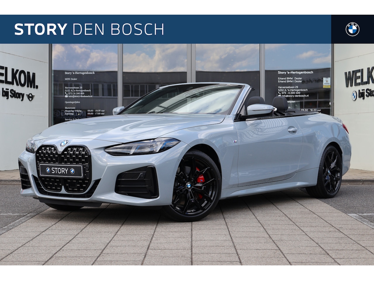 BMW 4-serie Cabrio - 420i M Sport Automaat / Air Collar / Adaptieve LED / Achteruitrijcamera / Stuurverwarming - AutoWereld.nl