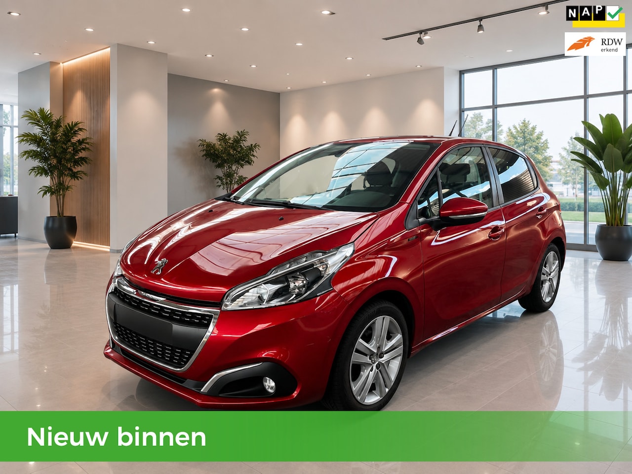 Peugeot 208 - 1.2 5D NAP Airco-Navi-Trekhaak-Carplay-Nieuwe APK-Nieuwe Model-Cruise Control-Velgen - AutoWereld.nl