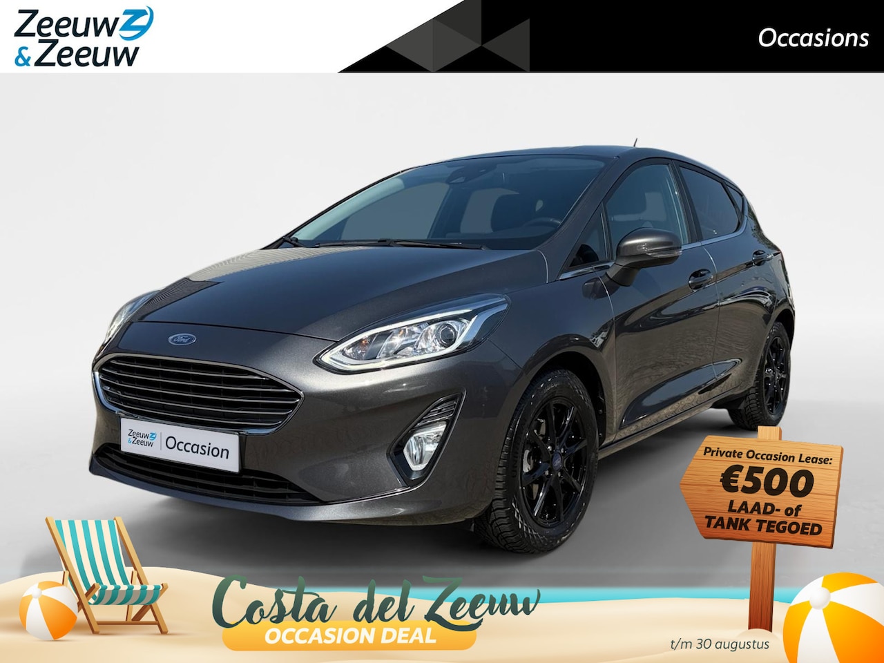 Ford Fiesta - 1.0 EcoBoost Titanium | Dealer onderhouden | Winter pack | Parkeersensor achter | Apple ca - AutoWereld.nl