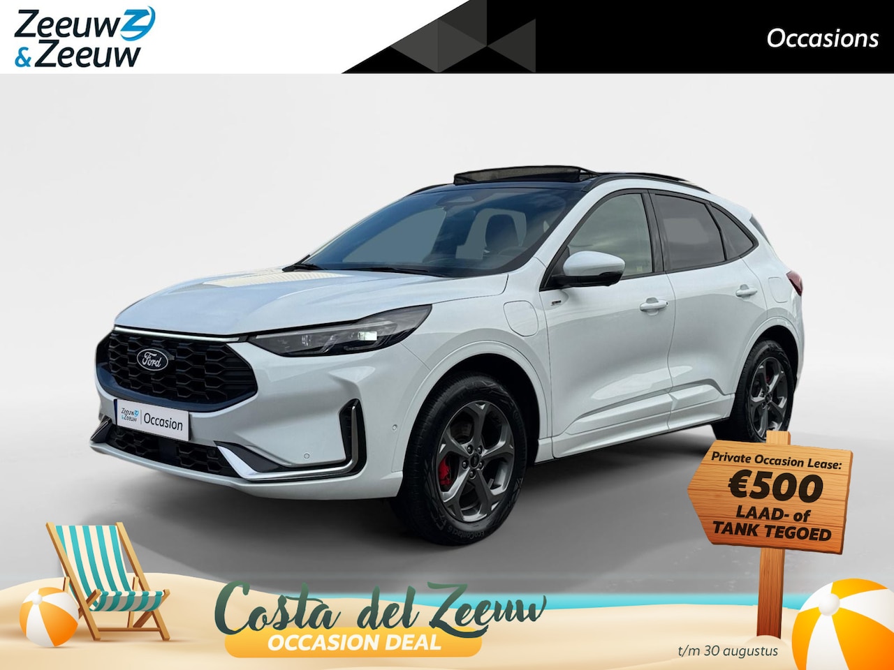 Ford Kuga - 2.5 PHEV ST-Line X | Panorama dak | Head-up display | Navigatie | Apple carplay & Android - AutoWereld.nl