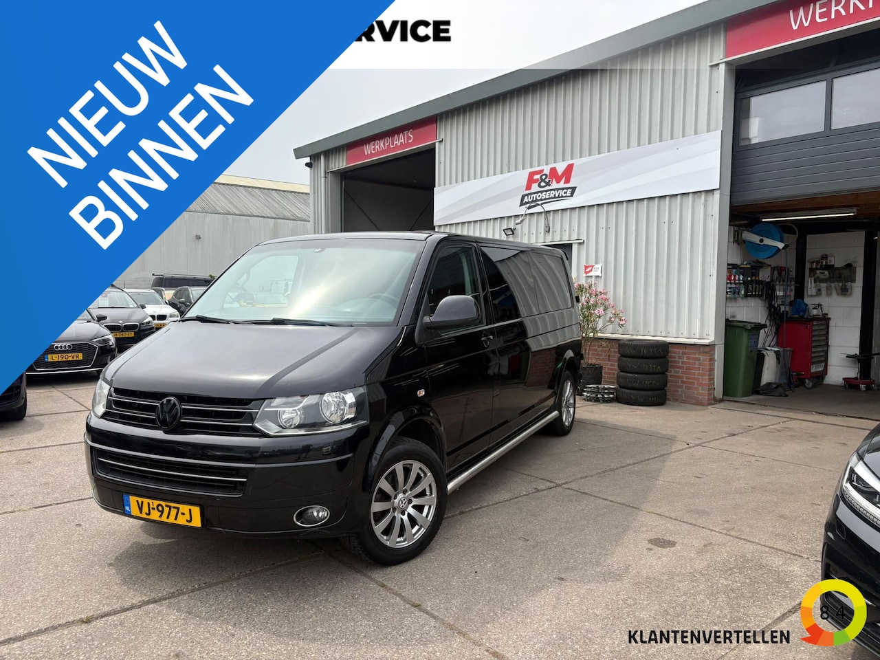 Volkswagen Transporter - 2.0 TDI L2H1 DC Comfortline Airco, cruise, leder, trekhaak, pdc - AutoWereld.nl