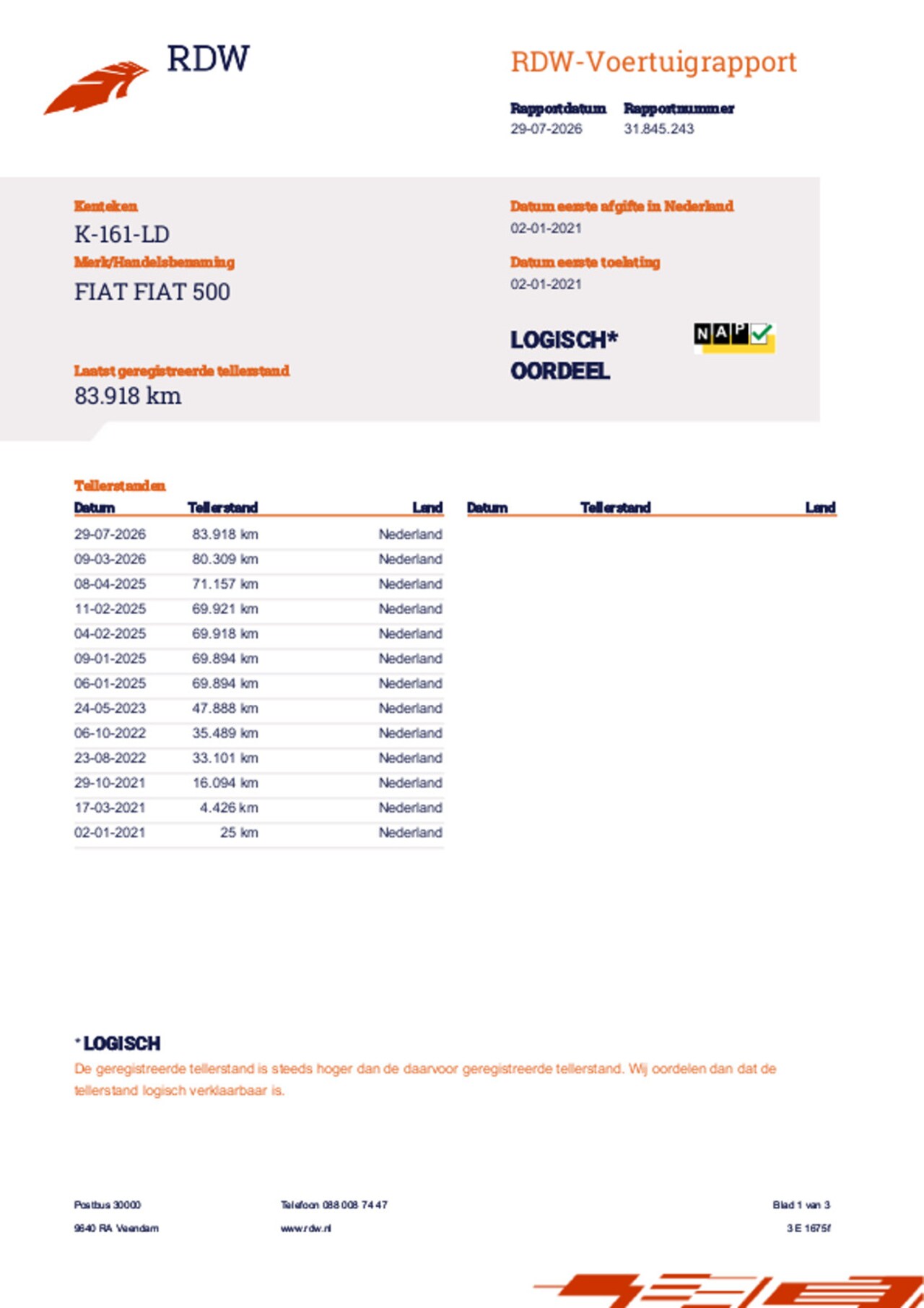 Fiat 500 - 1.0 Hybrid Star|Glasdak|PDC|Carplay|Netjes Onderhouden!