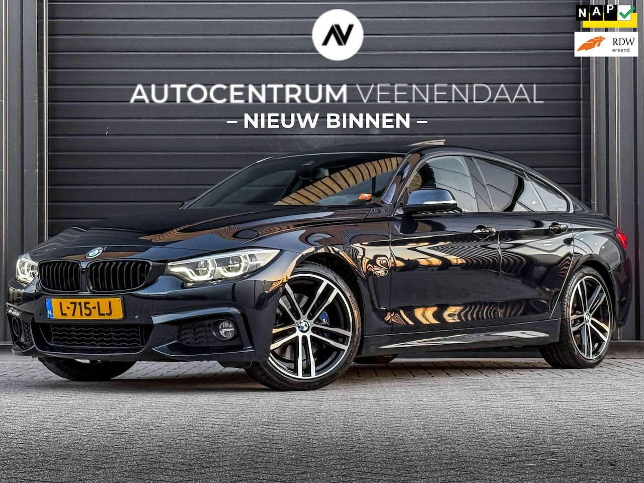 BMW 4-serie Gran Coupé - 420i 3X M-SPORT NAP/SCHUIFDAK/LEDER/HUD/CARPLAY/CAMERA - AutoWereld.nl