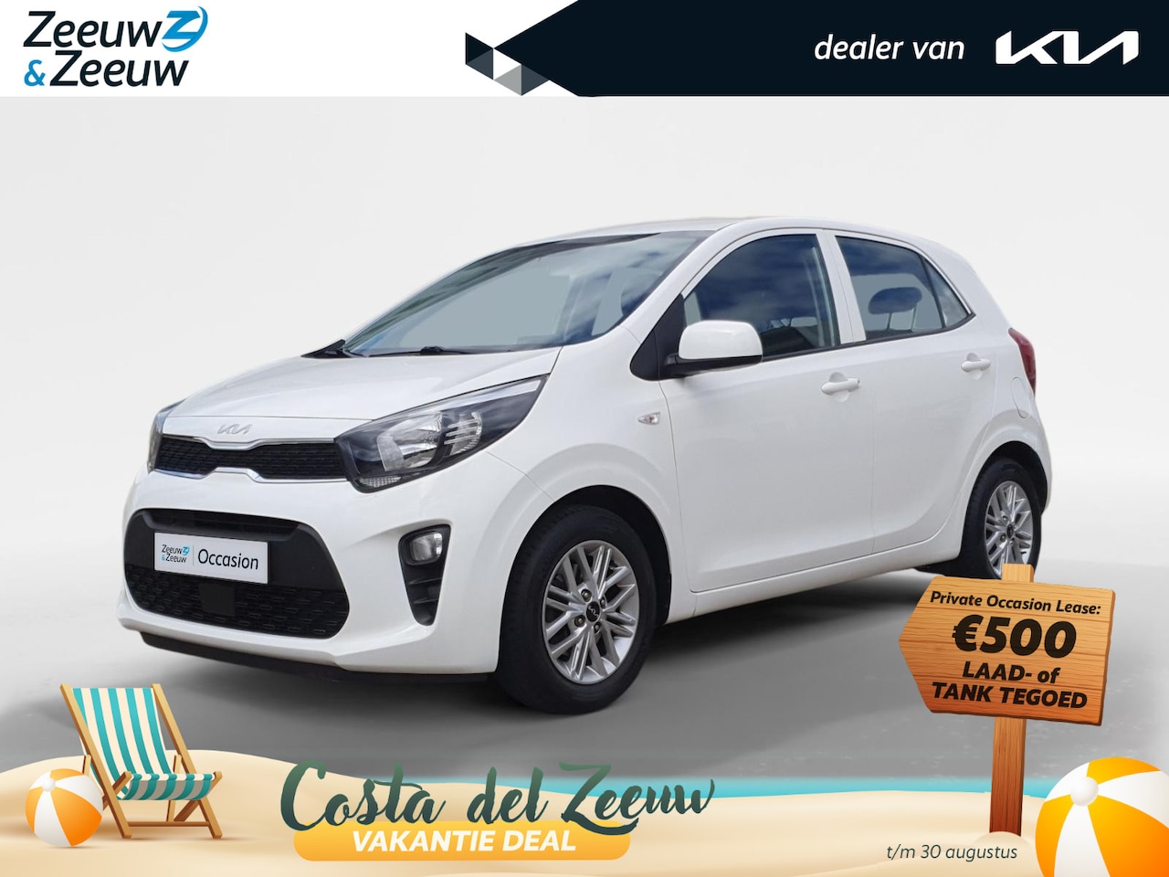 Kia Picanto - 1.0 DPi DynamicLine | Navigatie | Airco | Cruise control | Camera | Apple Carplay / Androi - AutoWereld.nl