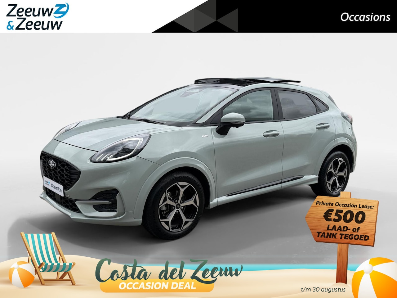 Ford Puma - 1.0 EcoBoost Hybrid ST-Line | Automaat | Pano dak | Adapt. Cruise control | BLIS | Elektr. - AutoWereld.nl
