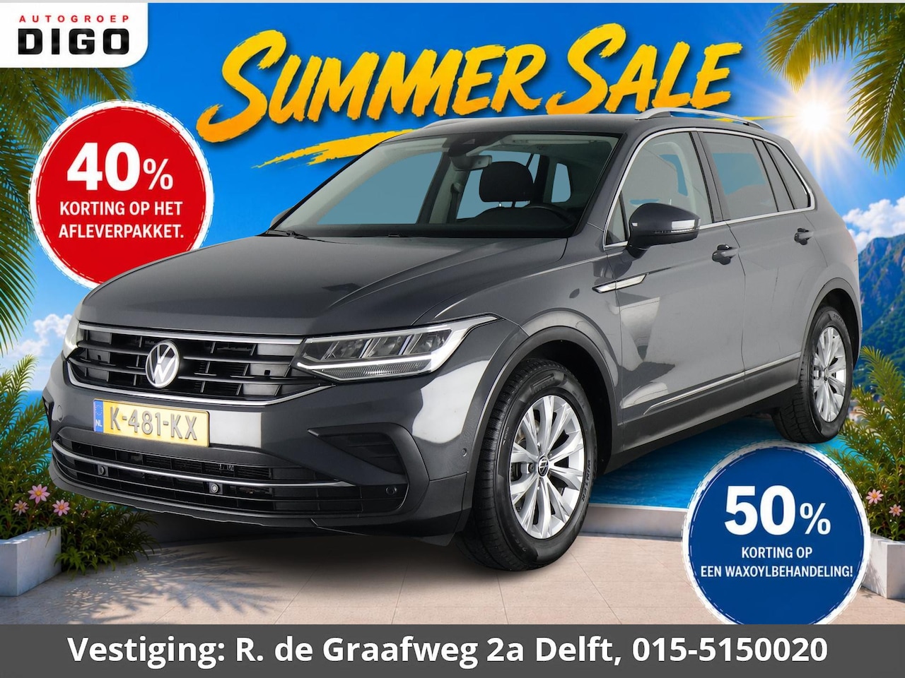 Volkswagen Tiguan - 1.5 TSI Life Business | Navigatie | Camera | Cruise Control Adaptieve | - AutoWereld.nl