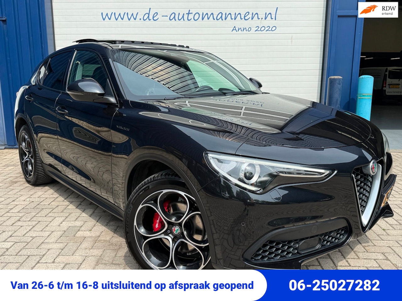 Alfa Romeo Stelvio - 2.0 Turbo 280pk AWD Veloce Automaat / ACC / LEER / ALL SEASON / TOP STAAT - AutoWereld.nl