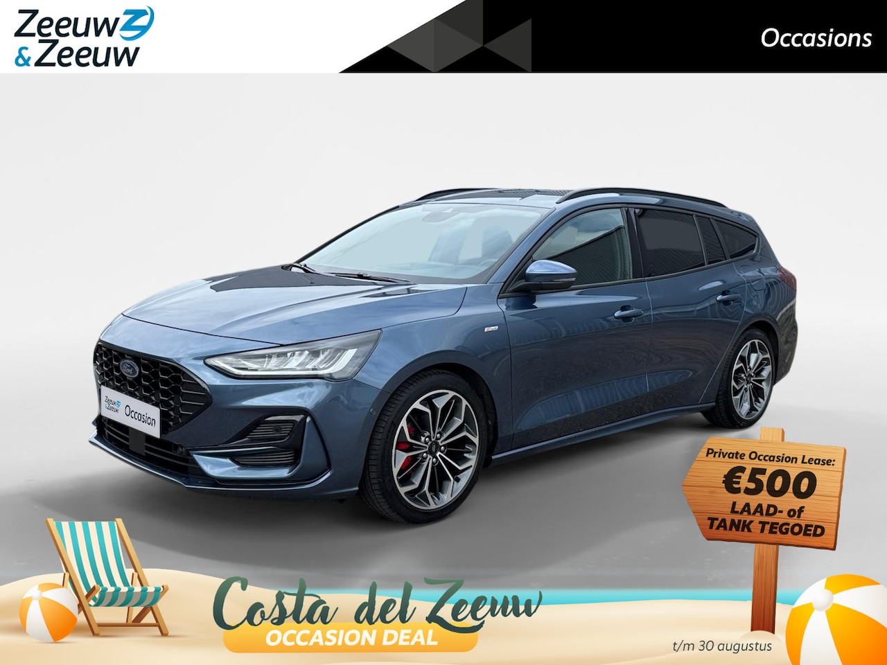 Ford Focus Wagon - 1.0 EcoBoost Hybrid ST Line X | NL auto | 1e eigenaar | Dealer onderhouden | Adapt cruise - AutoWereld.nl
