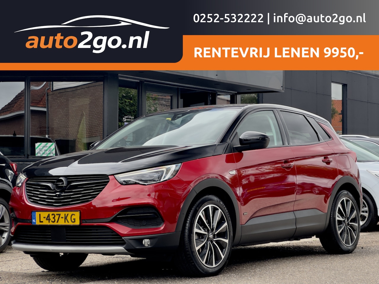 Opel Grandland X - 1.6 TURBO AUT8 HYBRID4 TWO-TONE ULTIMATE 72D.KM 200PK. LEDER NAVI CAMERA APPLE-CARPLAY LED - AutoWereld.nl