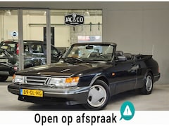 Saab 900 Cabrio - 2.0 SE Turbo 16V Zwart Leer - Nette Kap