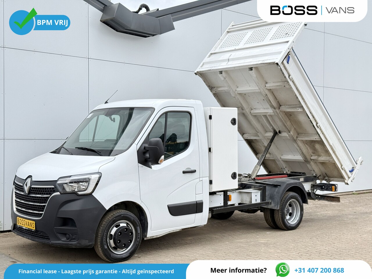 Renault Master - 2.3 DCI 130PK Kipper Dubbellucht Kist 3,5t Trekhaak Airco Cruise Control Tipper Benne - AutoWereld.nl