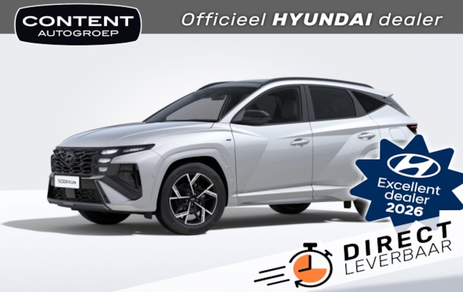 Hyundai Tucson - 1.6 T-GDi PHEV 288pk 2WD Aut N Line Sky | Direct Leverbaar | Voorraad - AutoWereld.nl
