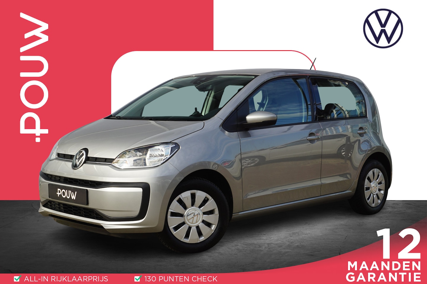 Volkswagen Up! - 1.0 | Airco | LED - AutoWereld.nl