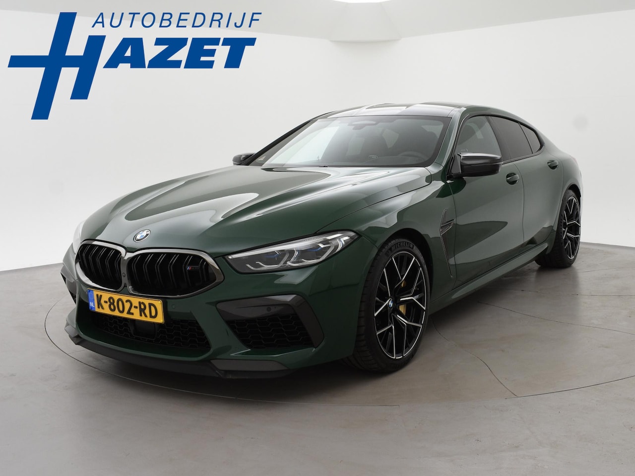 BMW 8-serie Gran Coupé - M8 COMPETITION 626 PK IRISH GREEN + BOWERS & WILKINS | KERAMISCHE REMMEN - AutoWereld.nl
