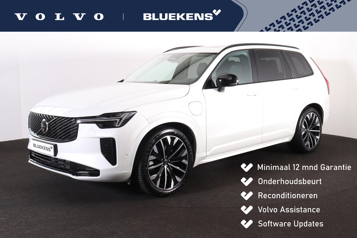 Volvo XC90 - T8 Recharge AWD Plus Dark - Luchtvering - Panorama/schuifdak - IntelliSafe Assist & Surrou - AutoWereld.nl