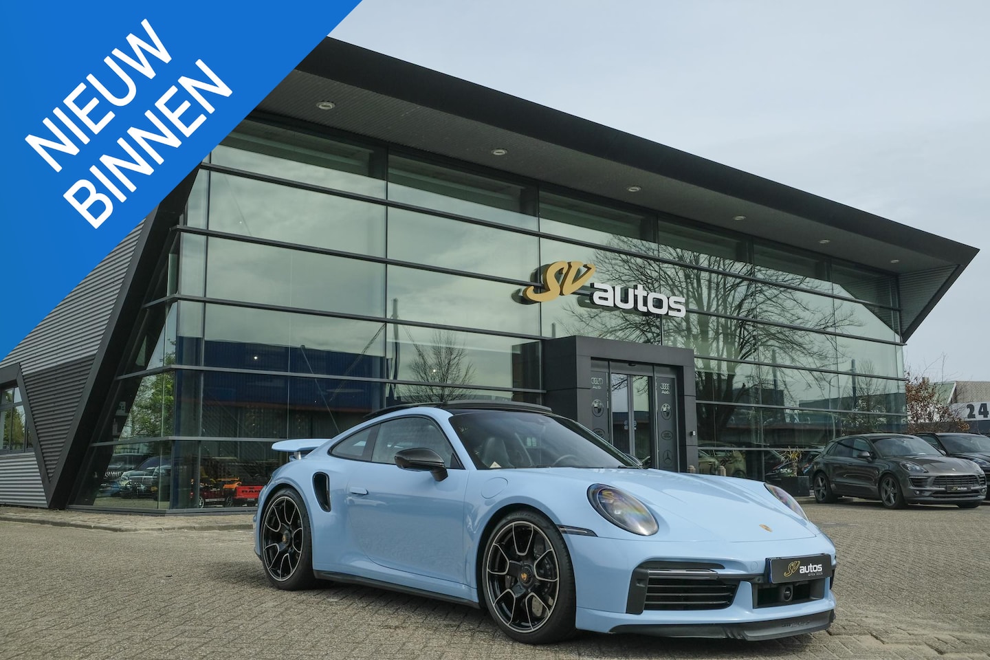 Porsche 911 - 3.8 Turbo S 650pk Panoramadak Burmester Keramisch PTS Gulfblauw NLauto Noselift PDCC Sport - AutoWereld.nl