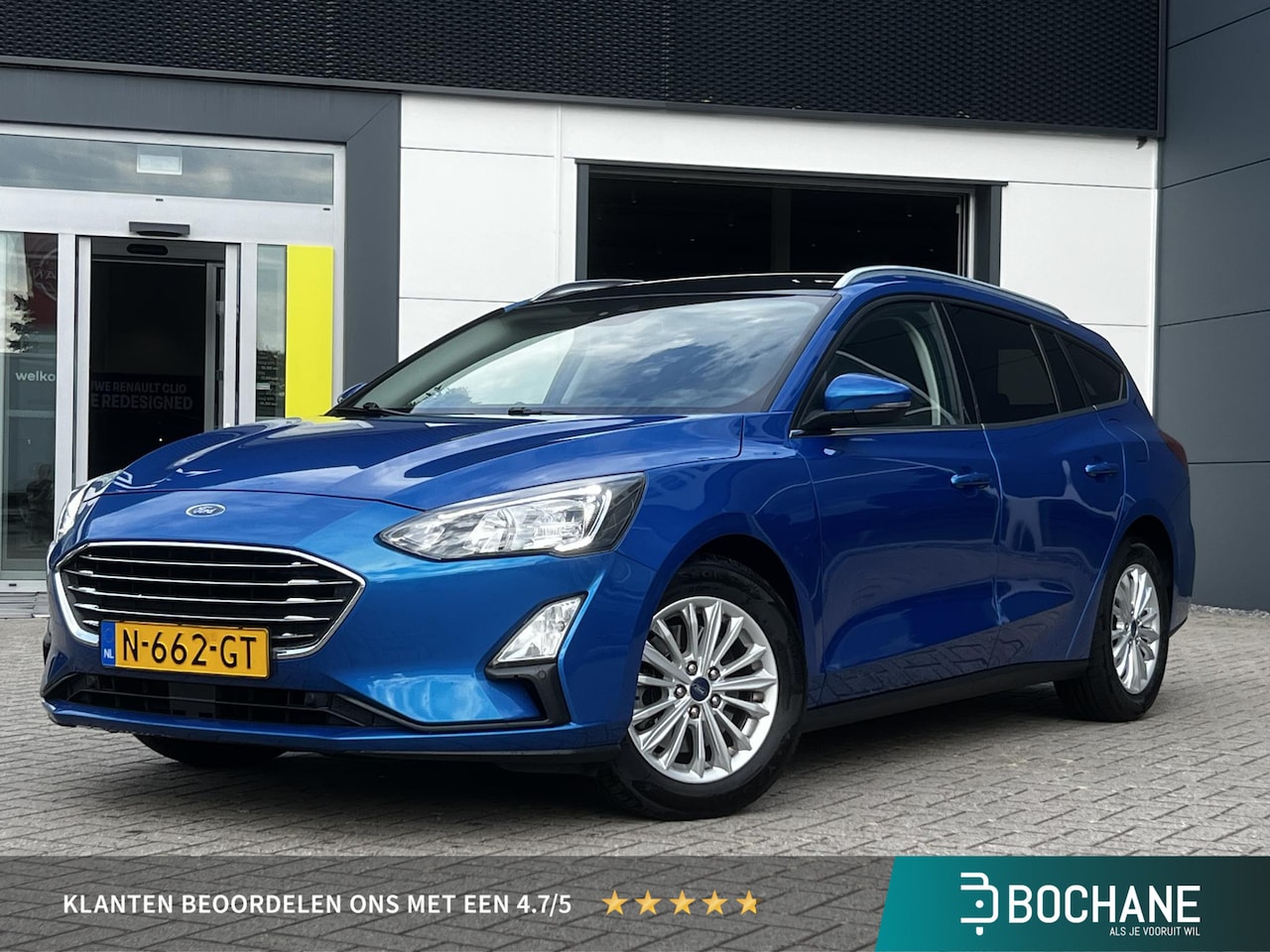 Ford Focus Wagon - 1.0 EcoBoost Hybrid Titanium X Business | Schuif/Panorama Dak | Elektrische Achterklep | A - AutoWereld.nl
