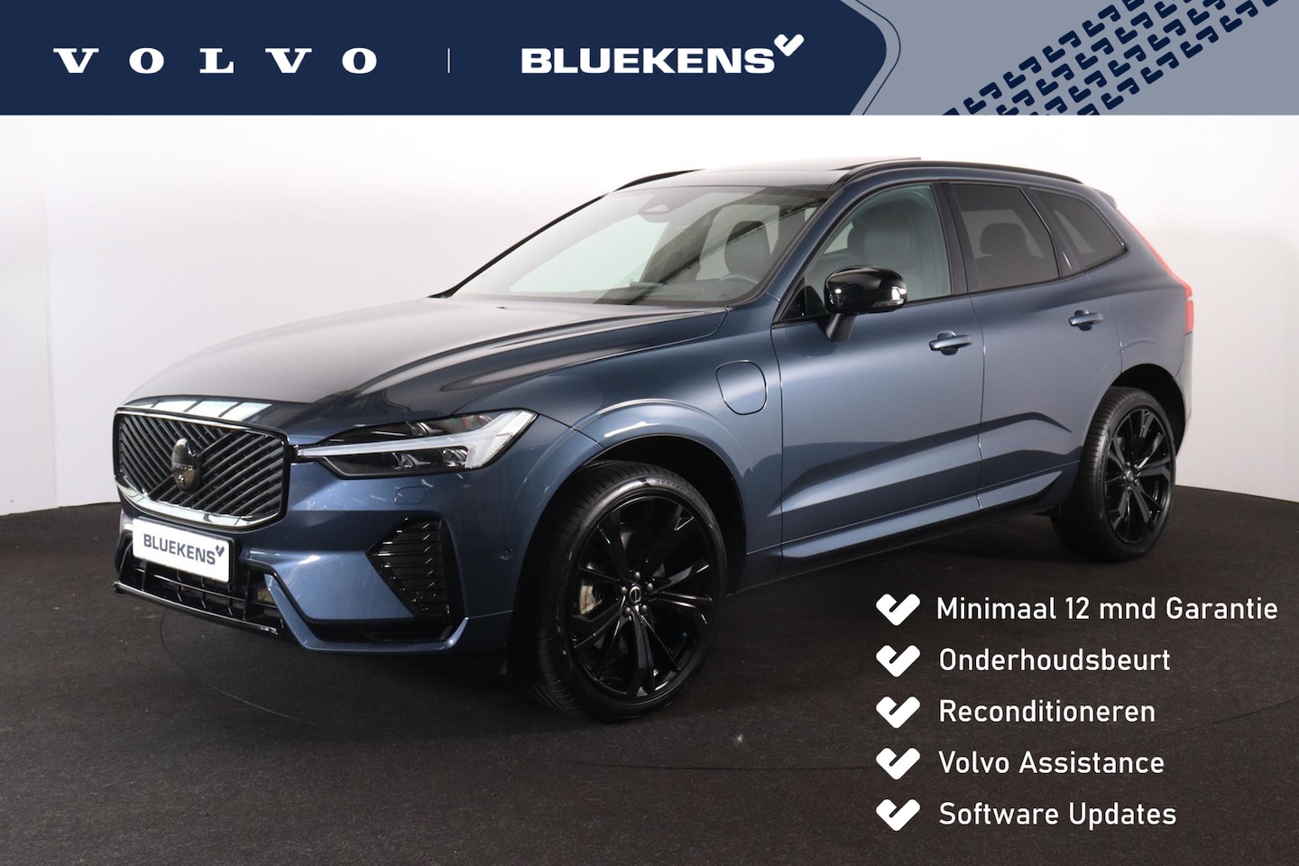 Volvo XC60 - T6 Recharge AWD Plus Black Edition - Head-up display - Panorama/schuifdak - 360º camera - - AutoWereld.nl