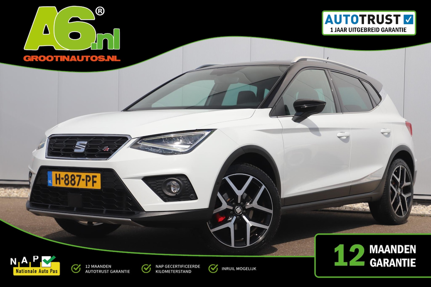 SEAT Arona - 1.0 TSI FR Business Intense Trekhaak Virtual Cockpit Keyless Navigatie Achteruitrijcamera - AutoWereld.nl