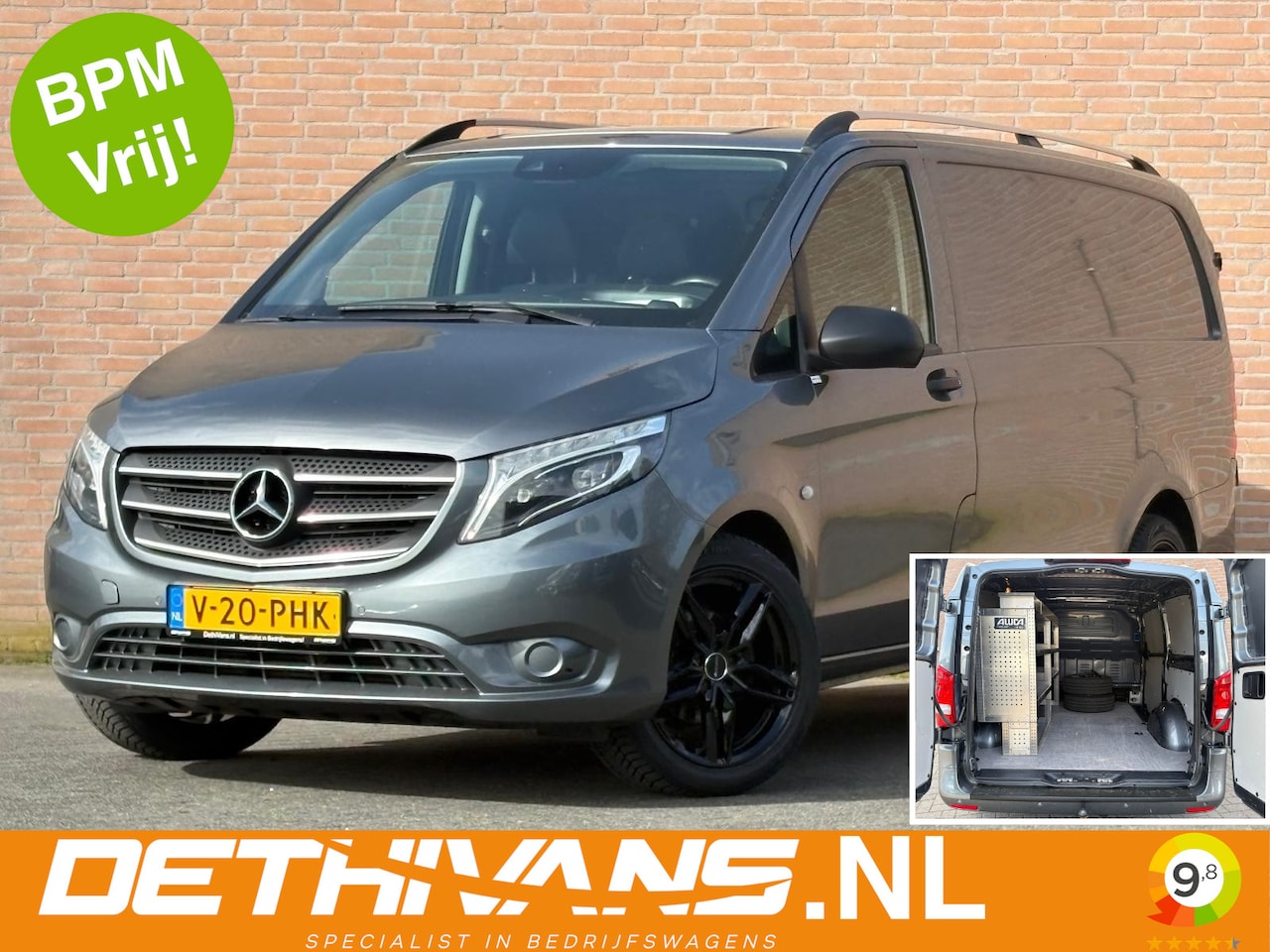 Mercedes-Benz Vito - 114CDI 136PK Lang 9G-Tronic / Carplay / 2.500kg trekhaak - AutoWereld.nl