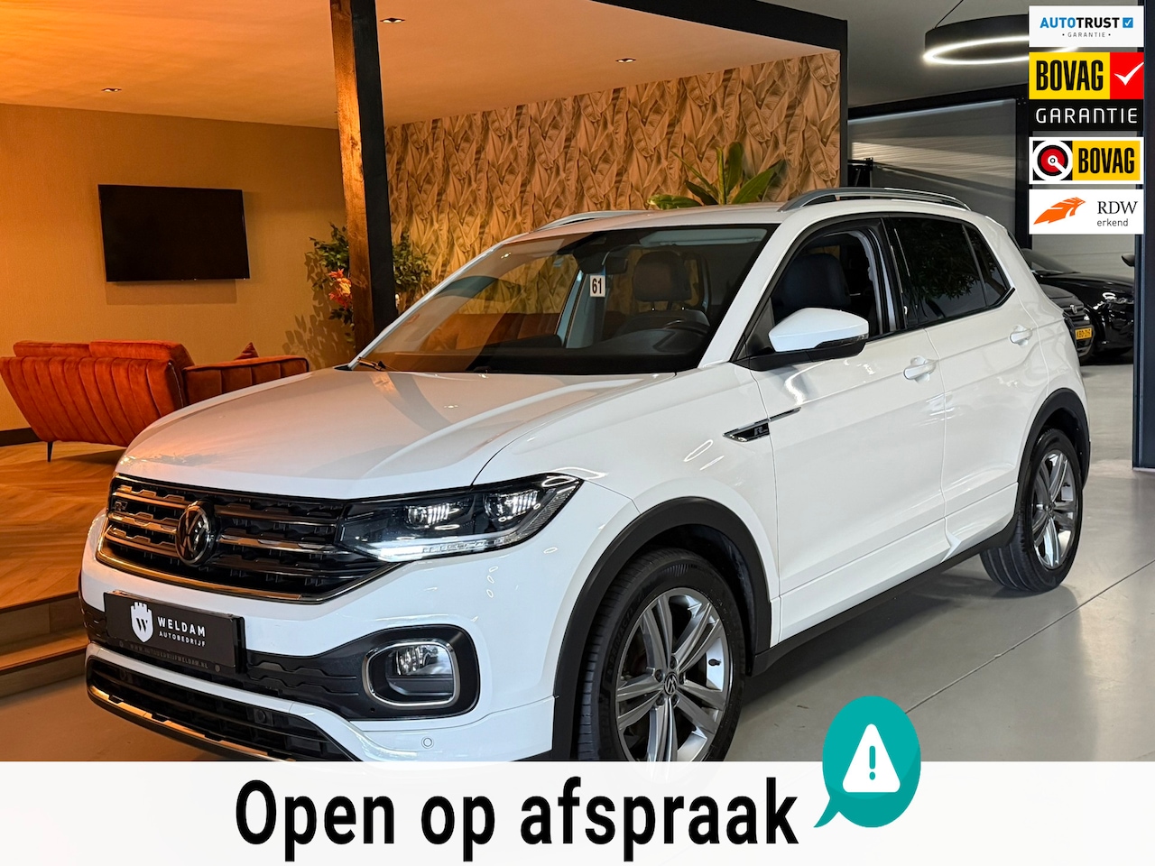 Volkswagen T-Cross - 1.0 TSI R-Line|Virtual Cockpit|IQ.Drive|Blindspot|Keyless|Camera|LED+Xenon|CarPlay|Rijklaa - AutoWereld.nl