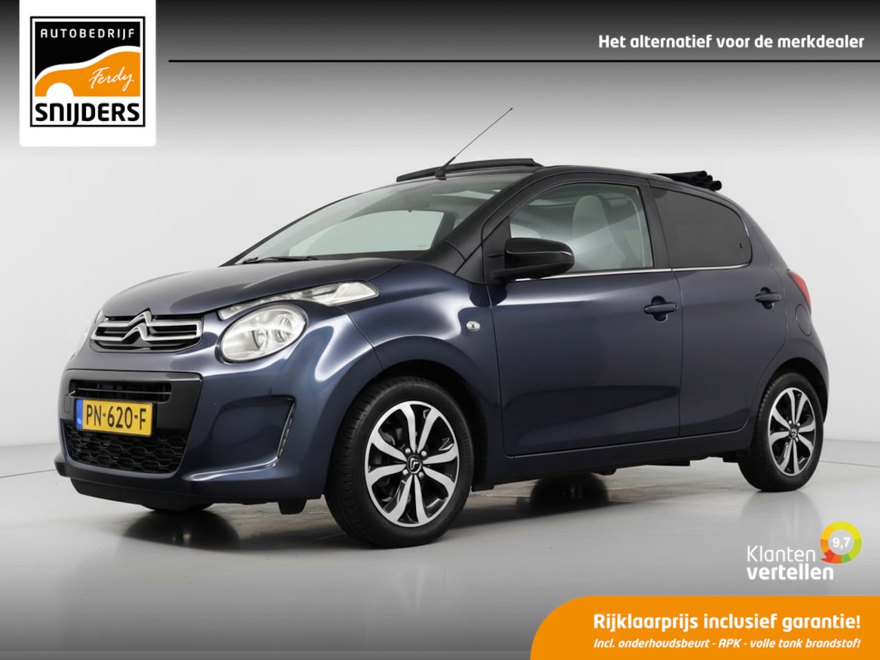 Citroën C1 - 1.0 e-VTi Airscape Shine 1.0 e-VTi Airscape Shine, Orig.NL | Camera | Climatronic | LED - RIJKLAAR + BOVAG GARANTIE - AutoWereld.nl