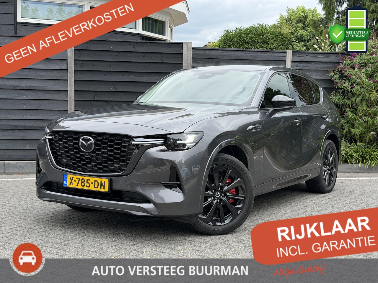Mazda CX-60 - Homura 2.5 e-SkyActiv PHEV 328PK Automaat Rondomzichtcamera, Apple Carplay, Android Auto, - AutoWereld.nl