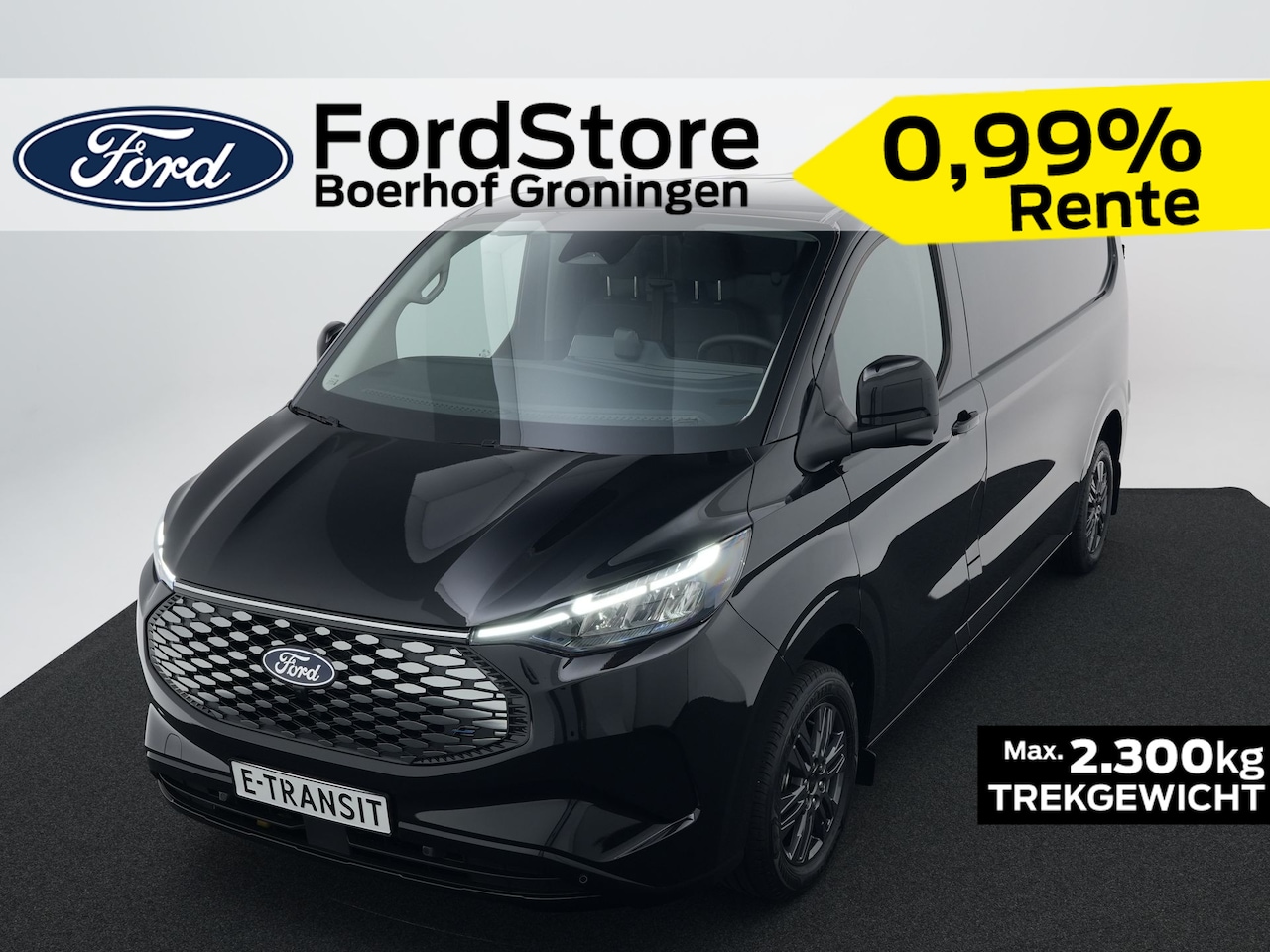 Ford Transit Custom - E-Transit 340 L2H1 Limited 71 kWh 360 graden camera | Stoelverwarming | Navigatie | - AutoWereld.nl