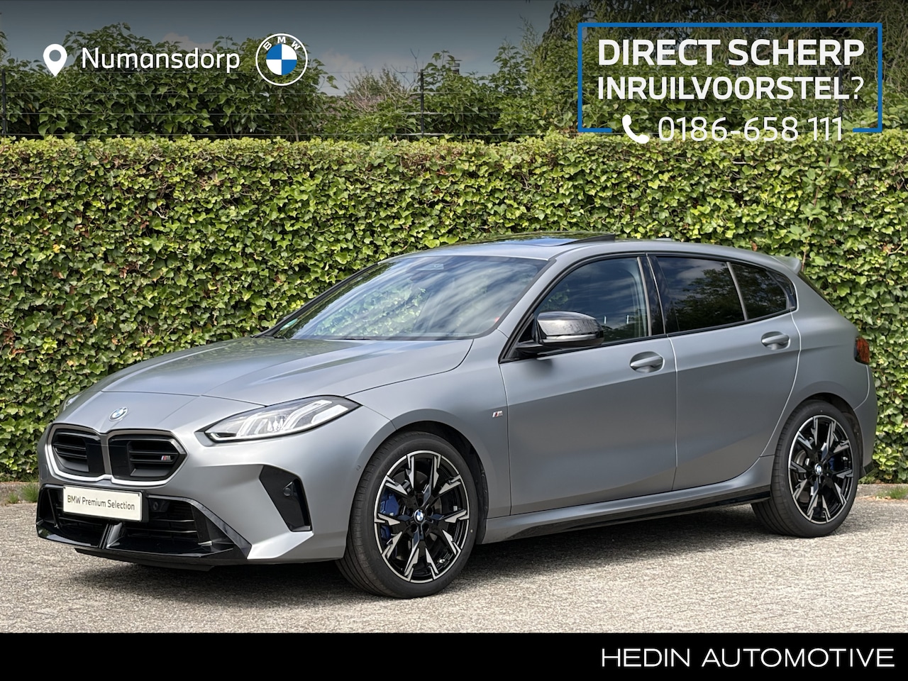 BMW 1-serie - M135 xDrive | Frozen Pure Grey | Panorama | Harman/Kardon | 19'' | Elek. Stoelverst. | Cam - AutoWereld.nl