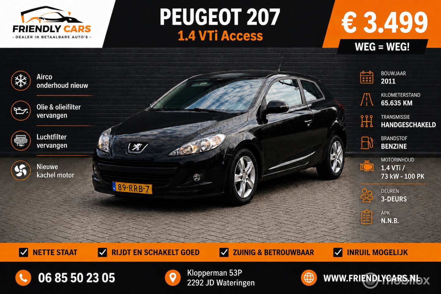 Peugeot 207 - 1.4 VTi Access 1.4 VTi Access - AutoWereld.nl