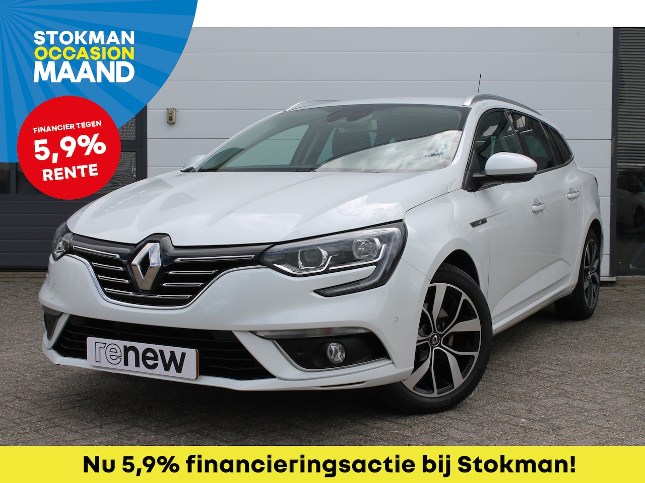 Renault Mégane Estate - 1.3 TCe 160 PK Bose | Trekhaak | Bose geluid | Camer achter | Witmetallic | - AutoWereld.nl