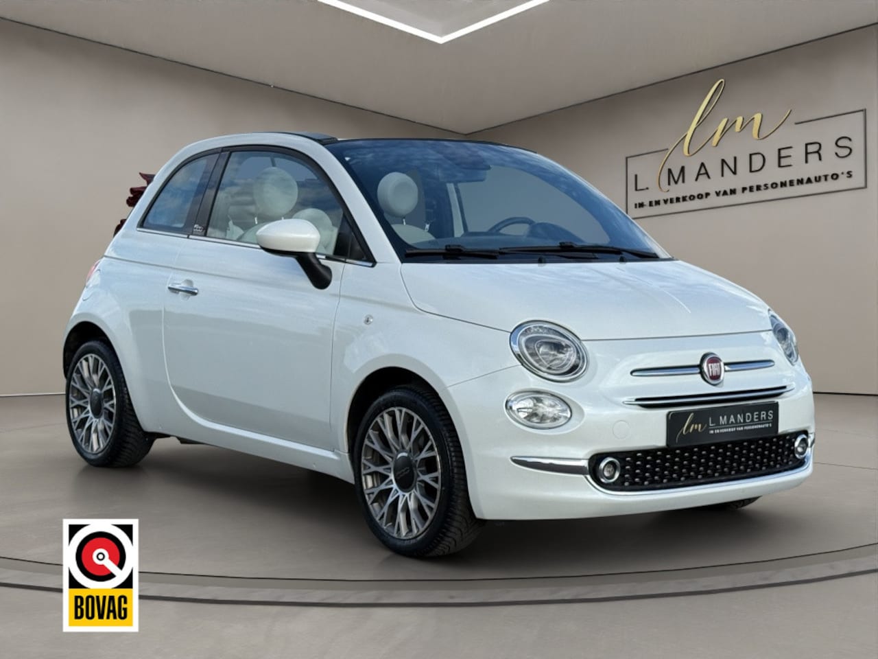 Fiat 500 C - 1.2 Star 2020 WIT PARELMOER | Cabrio | Navigatie | Airco - AutoWereld.nl