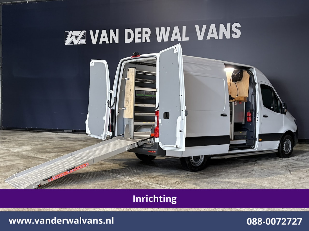 Mercedes-Benz Sprinter - 311 CDI L2H2 Inrichting Oprijplaat Euro6 Airco | Omvormer | Camera | Apple Carplay | Compr - AutoWereld.nl