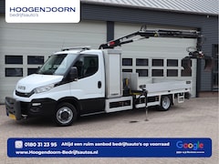 Iveco Daily - 50C15 3.0 Euro 6 - HIAB kraan - 2 x PTO - NIDO - Openlaadbak
