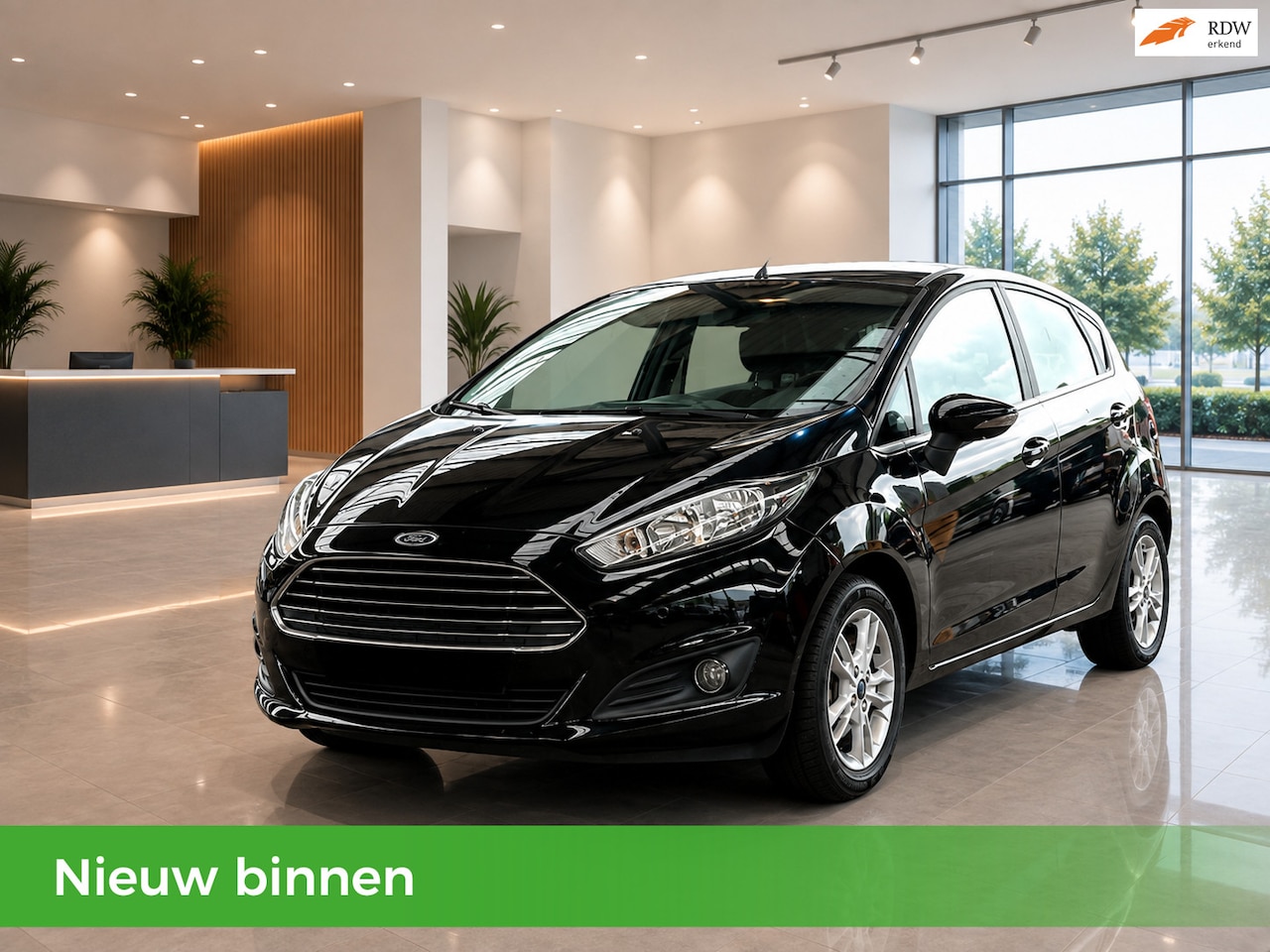 Ford Fiesta - 1.0 Titanium 5D Airco- Stoelverwarming- Parkeersensoren- Touchscreen- Nieuwe APK- Elek.ram - AutoWereld.nl
