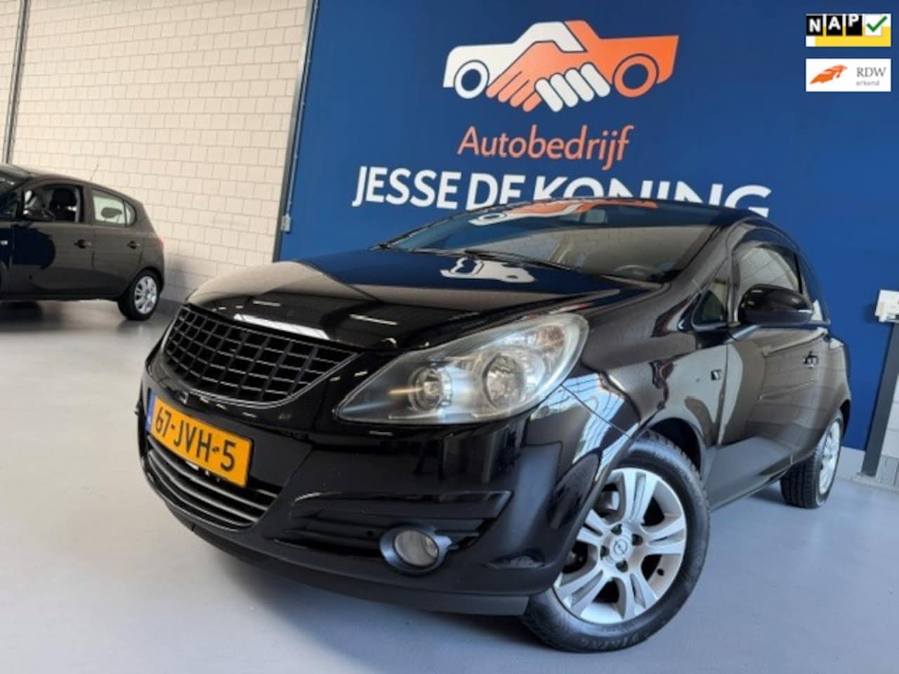 Opel Corsa - 1.2-16V Edition /bj.2009 / kleur: zwart / NAP met 146180 km./ APK tot 07/2027 / airco / sp - AutoWereld.nl