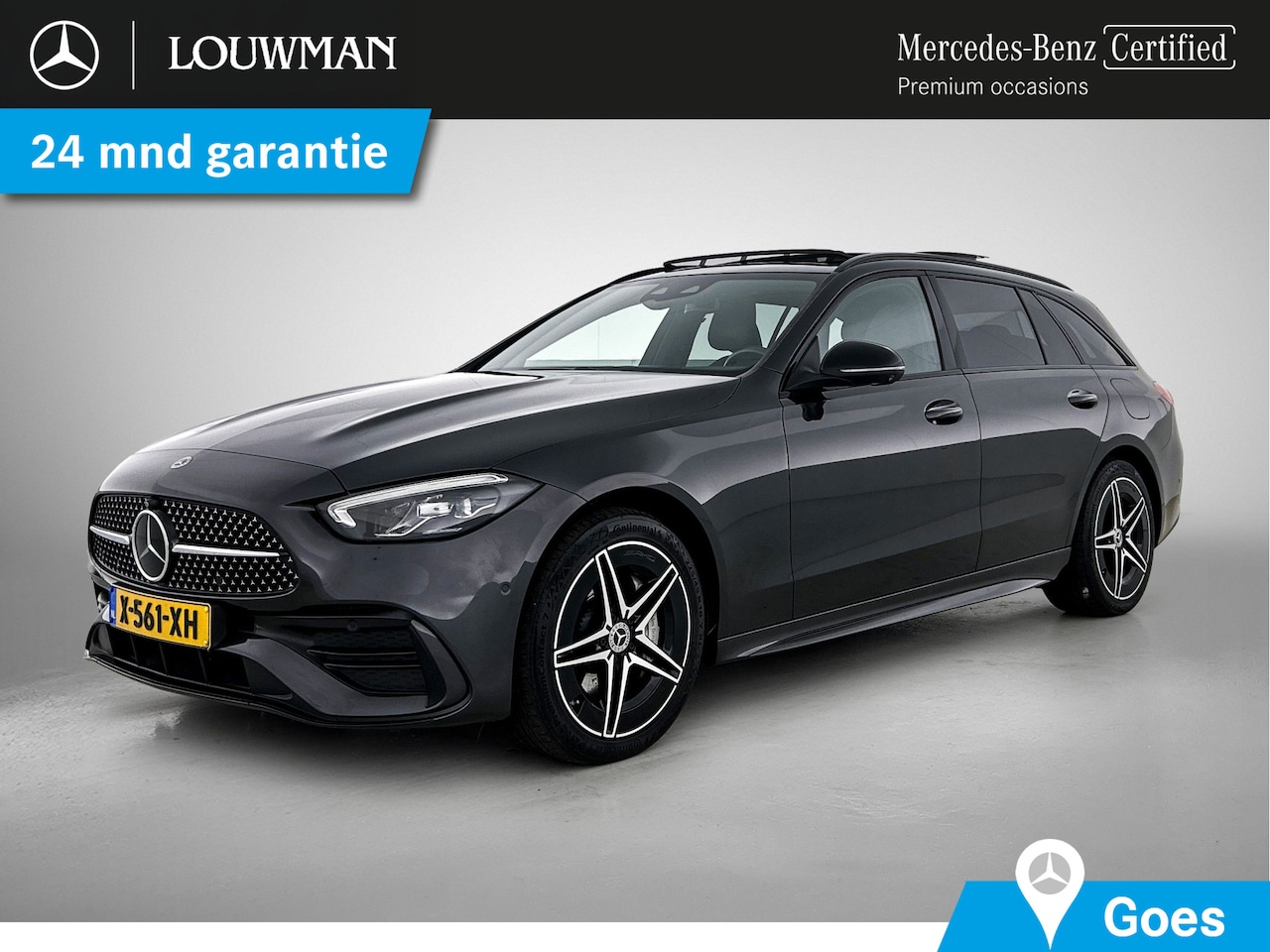 Mercedes-Benz C-klasse Estate - 300 e AMG Line | Trekhaak | Panoramadak | 360° camera | Head up display | Inclusief 24 maa - AutoWereld.nl