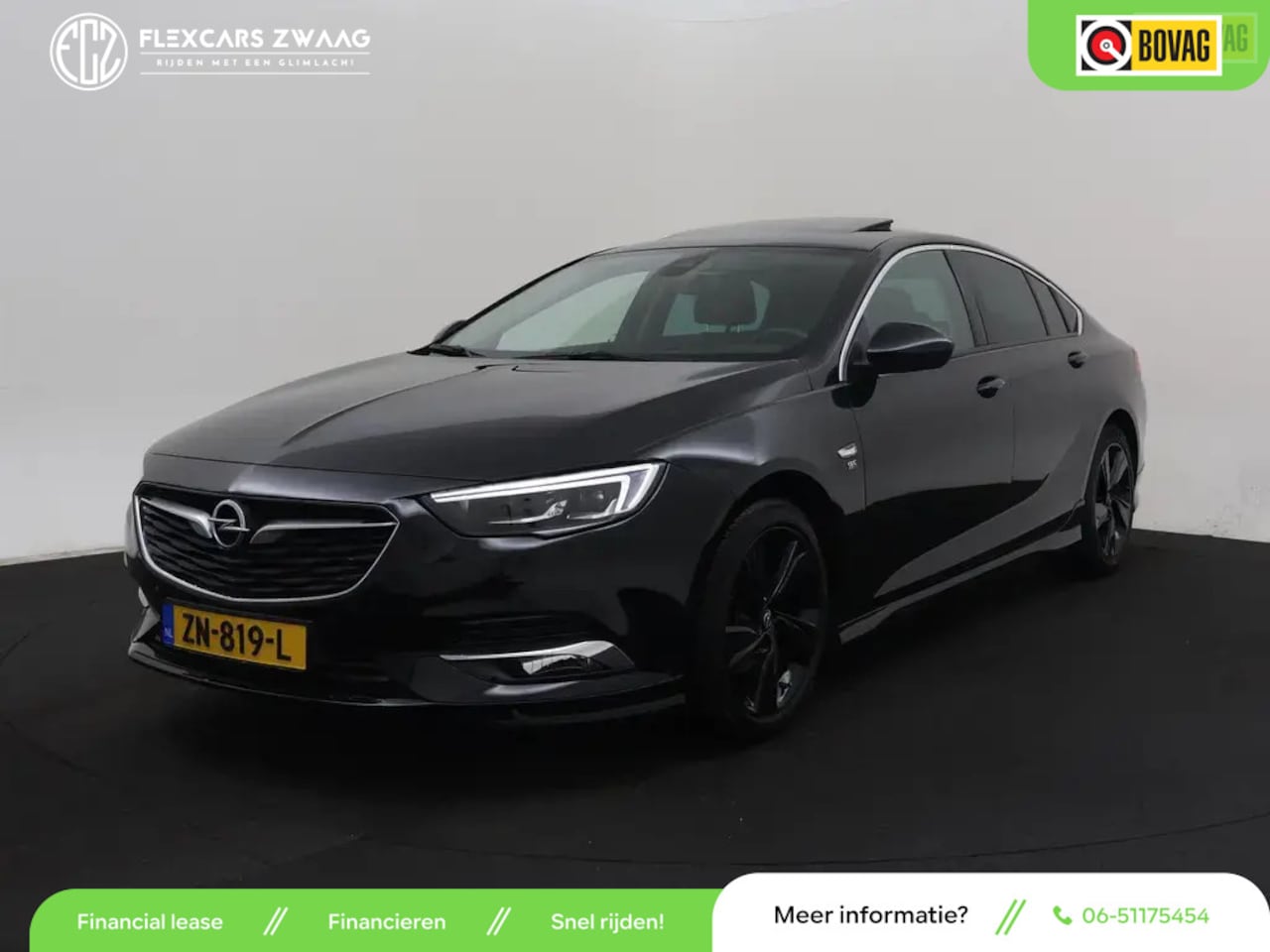 Opel Insignia Grand Sport - 1.5 Turbo Exclusive - Automaat - Leder - Schuifdak - Navi - Org.NL - AutoWereld.nl