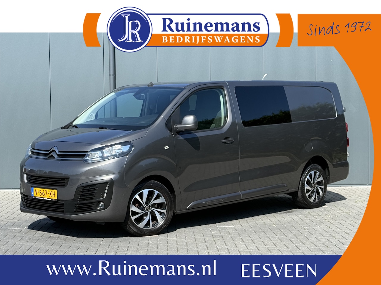 Citroën Jumpy - 2.0 BlueHDI 123 PK SPORT/ DUBBELE CABINE / L3H1 / 6-PERSOONS / 1e EIG. / CRUISE / PDC / BL - AutoWereld.nl