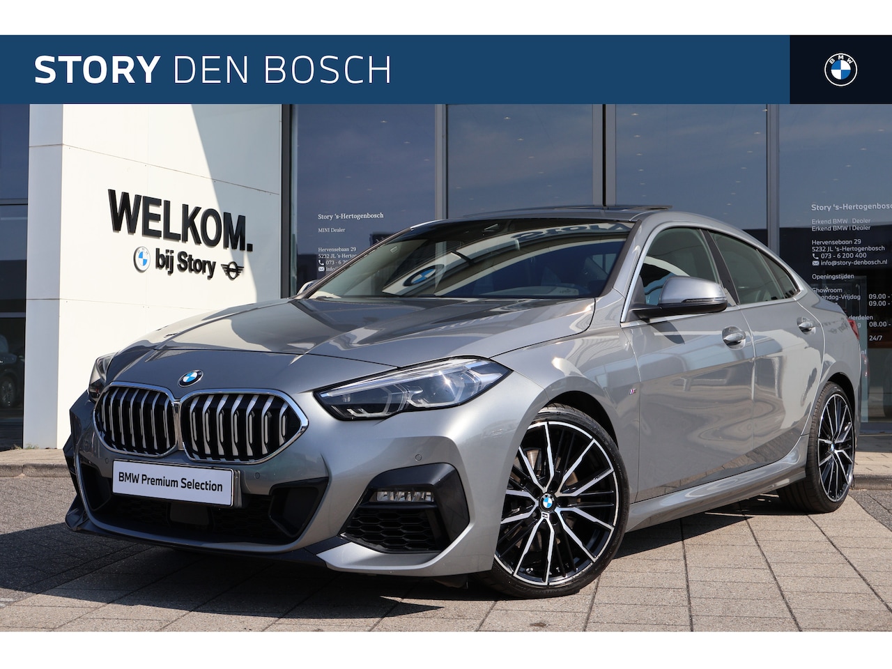BMW 2-serie Gran Coupé - 220i Executive M Sport Automaat / Trekhaak / Panoramadak / Sportstoelen / Stoelverwarming - AutoWereld.nl