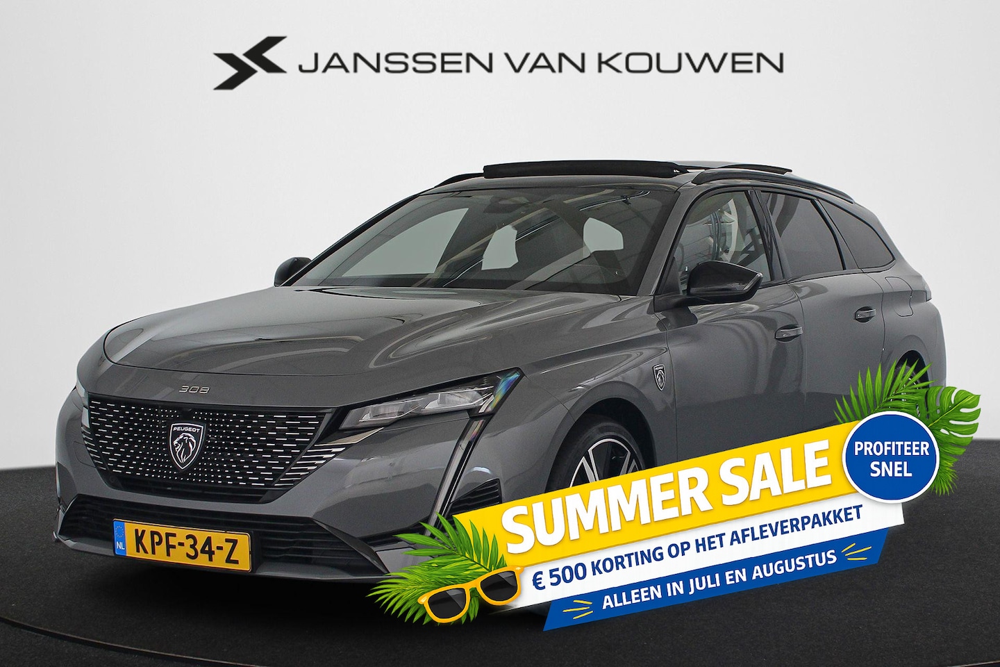 Peugeot 308 SW - 1.6 Plug-in Hybrid 180 GT Pano Stuur-Stoelverwarming 360 Camera Apple Carplay - AutoWereld.nl