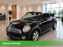 MINI Cabrio - 1.6 Airco- Bluetooth- parkeersensoren- Elek.ramen- Nieuw Model- Leder- 1e Eigenaar- Velgen