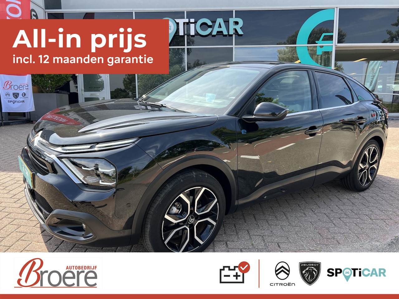 Citroën Ë-C4 - Shine 50 kWh 136 pk Automaat Range tot 320 km Panoramadak - AutoWereld.nl