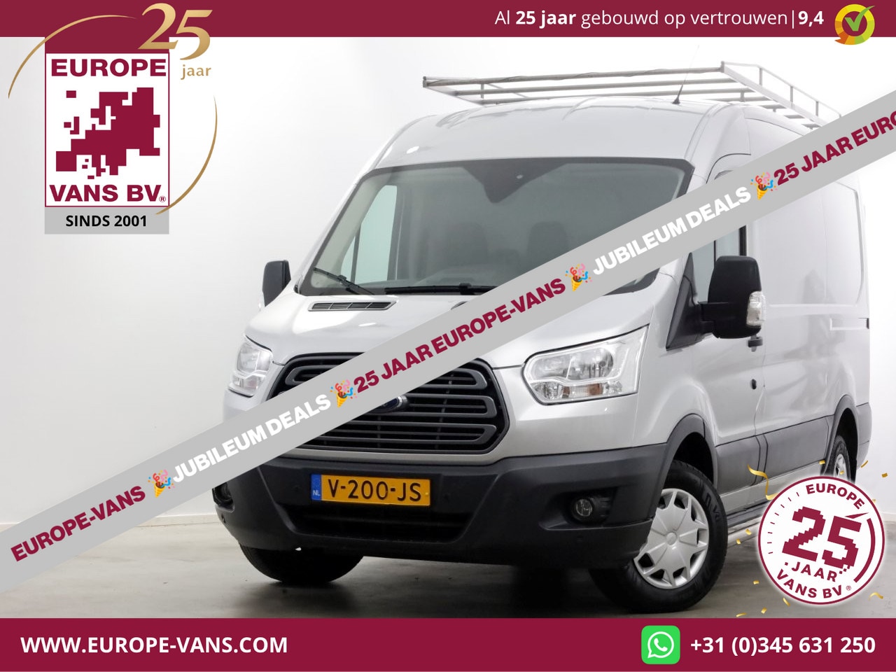 Ford Transit - 290 2.0 TDCI 130pk E6 L2H2 Trend Airco/Camera/Imperiaal 10-2017 - AutoWereld.nl