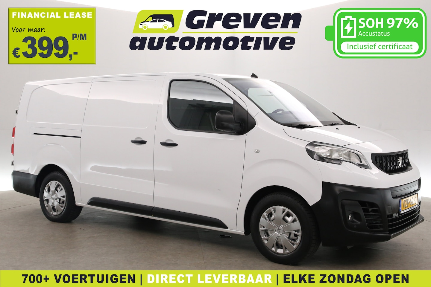 Peugeot Expert - Elektrisch 75 kWh L3H1 | Snelladen | SOH 97% | Airco | Cruise | Carplay | 3 Zits | Parkeer - AutoWereld.nl